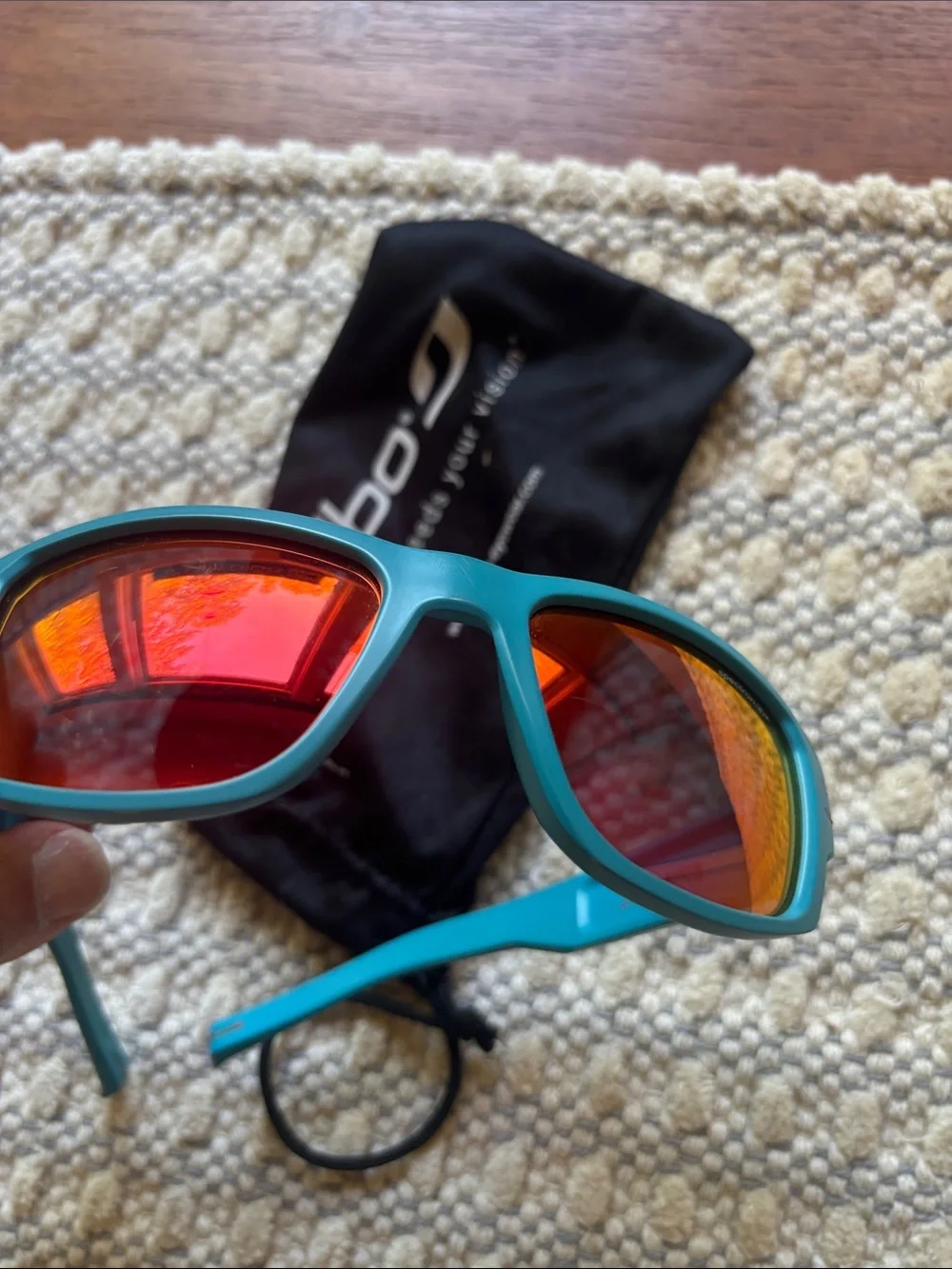 Julbo Kaiser J448 Turquoise Mirrored Sport Sunglasses